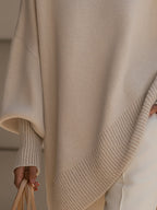 Women's Oversized Asymmetrical Merino Jumper