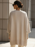 Women's Oversized Asymmetrical Merino Jumper