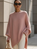 Women's Oversized Asymmetrical Merino Jumper
