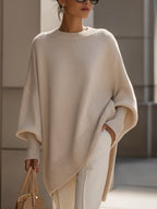 Women's Oversized Asymmetrical Merino Jumper