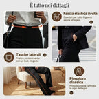 High-waisted women's trousers, flowing and elegant