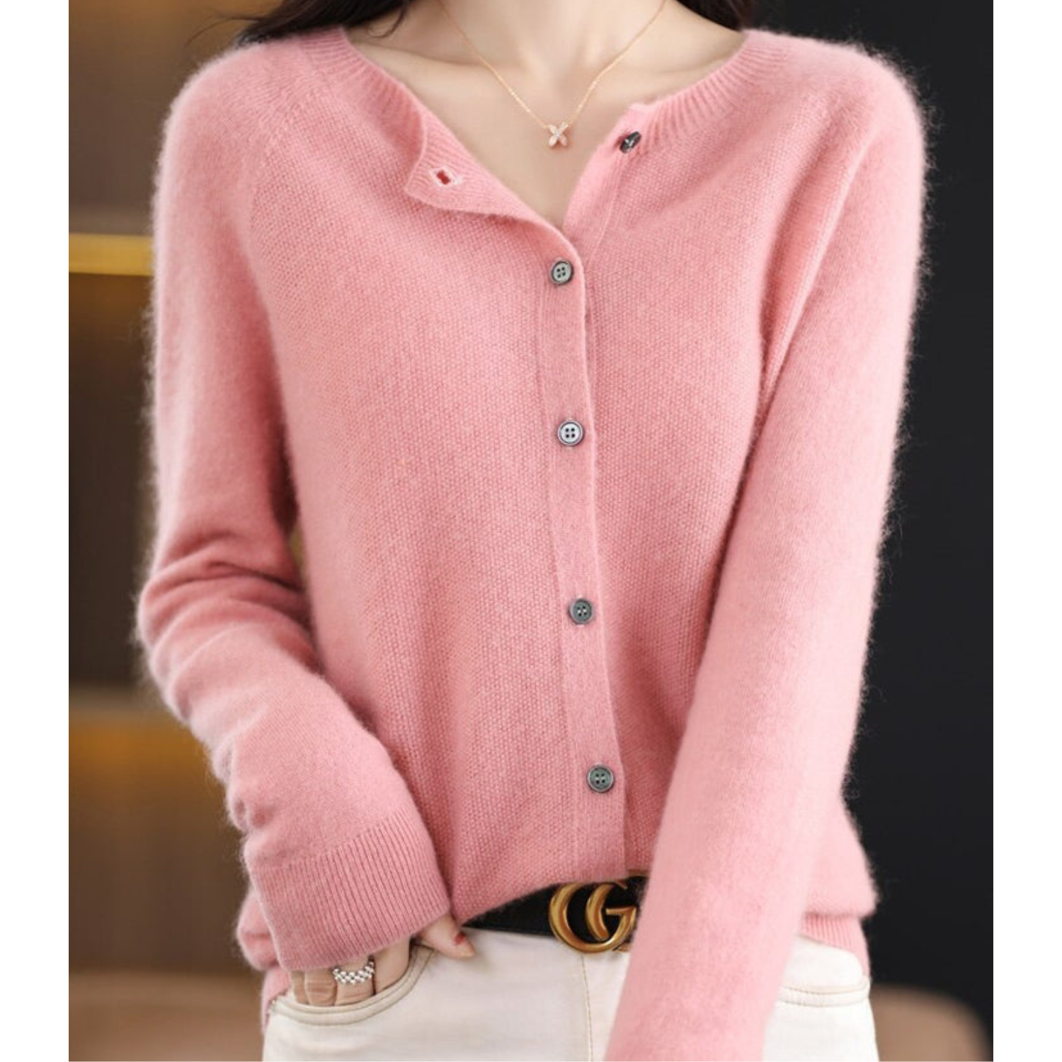 Ella | Soft Knitted Button Front Cardigan