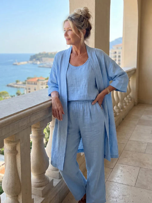 Linnea Airy Linen Two-Piece Set