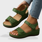 Women's Leather Orthopedic Sandals – Arch Support
