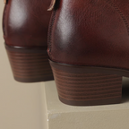 Camille Luxury Ankle Boots with Low Heels