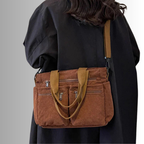 Women's Corduroy Shoulder Tote Bag