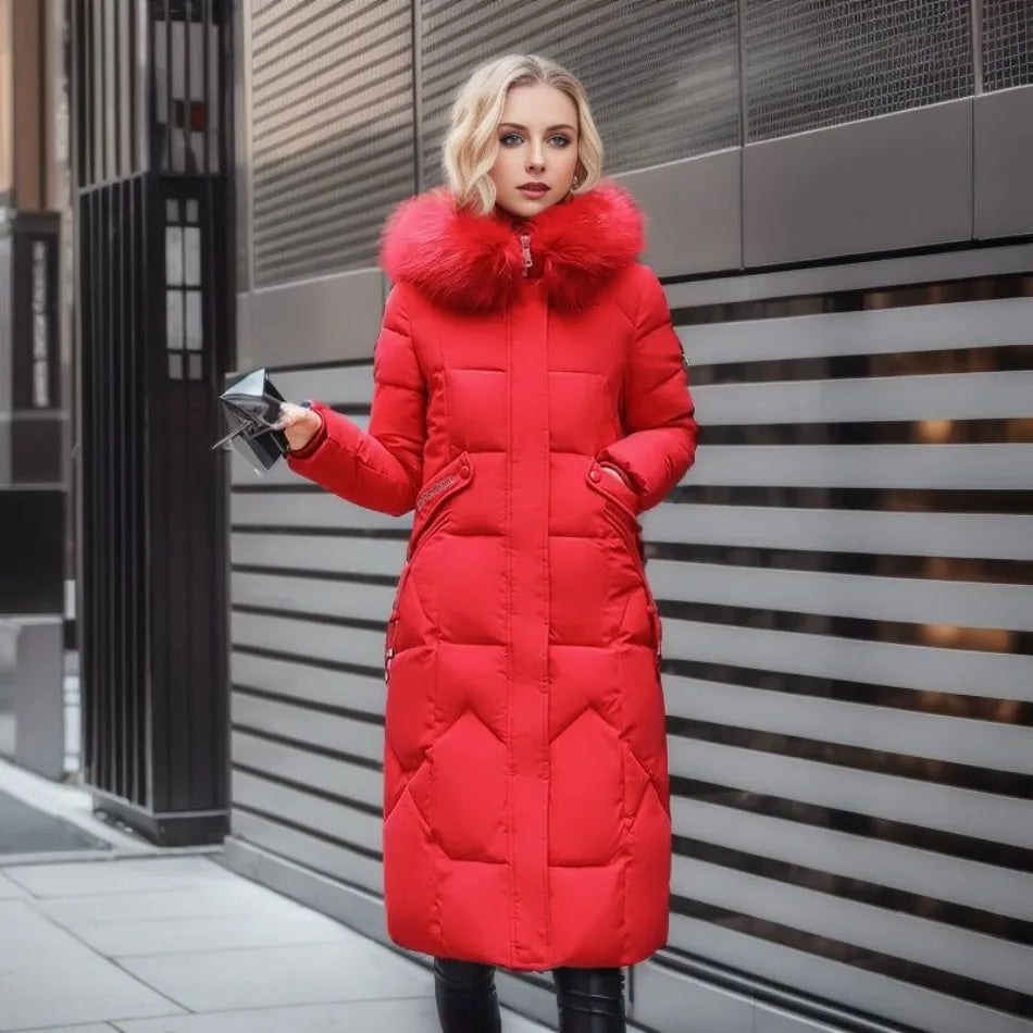 Charlotte | Luxe Quilted Puffer Long Coat
