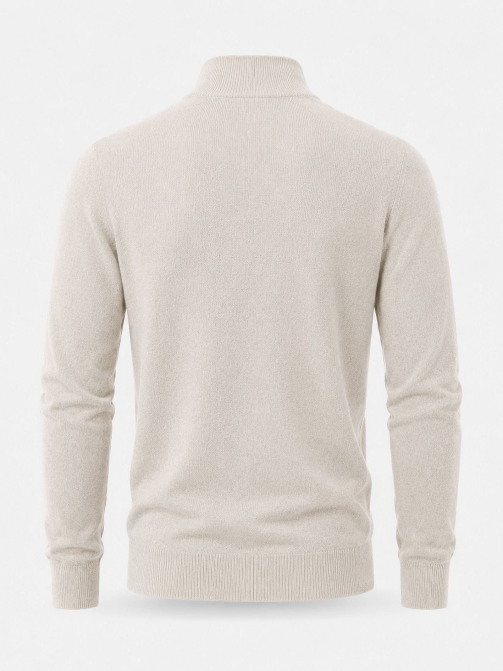 Men's V-Neck Zip Detail Jumper