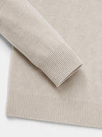 Men's V-Neck Zip Detail Jumper