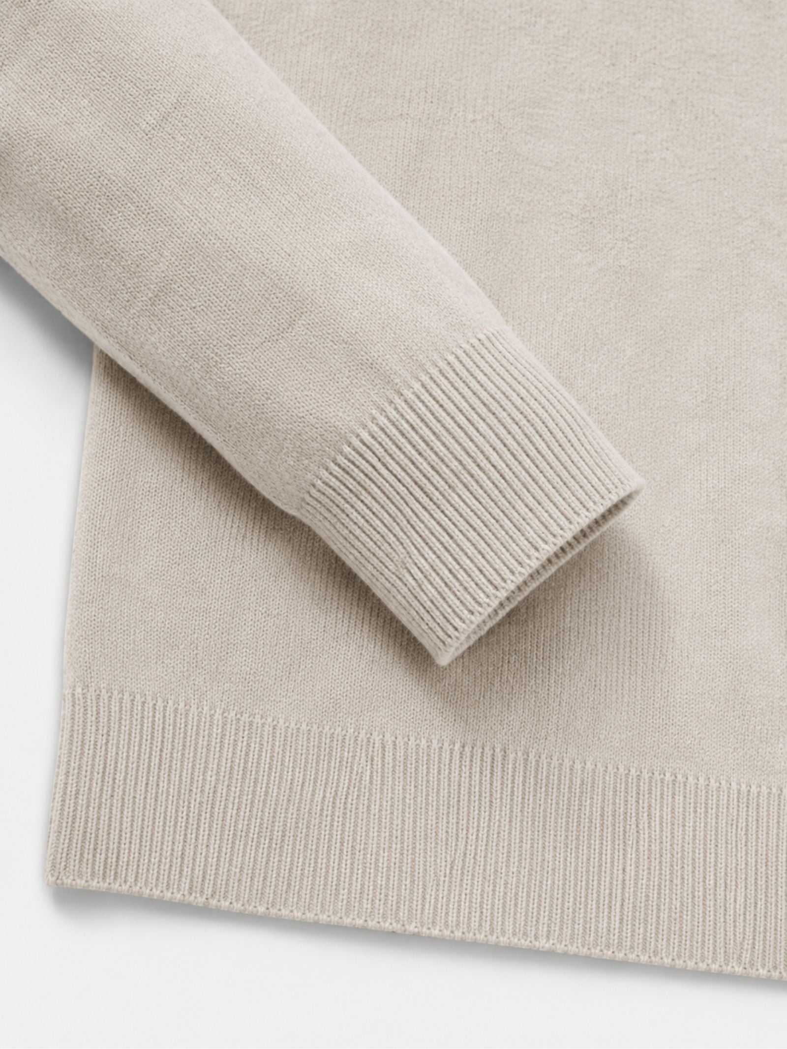 Men's V-Neck Zip Detail Jumper