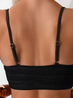 Women's Smocked High Waisted Bikini Set – Textured