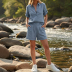 Amelia | Breezy Linen Button-Up Co-Ord Set