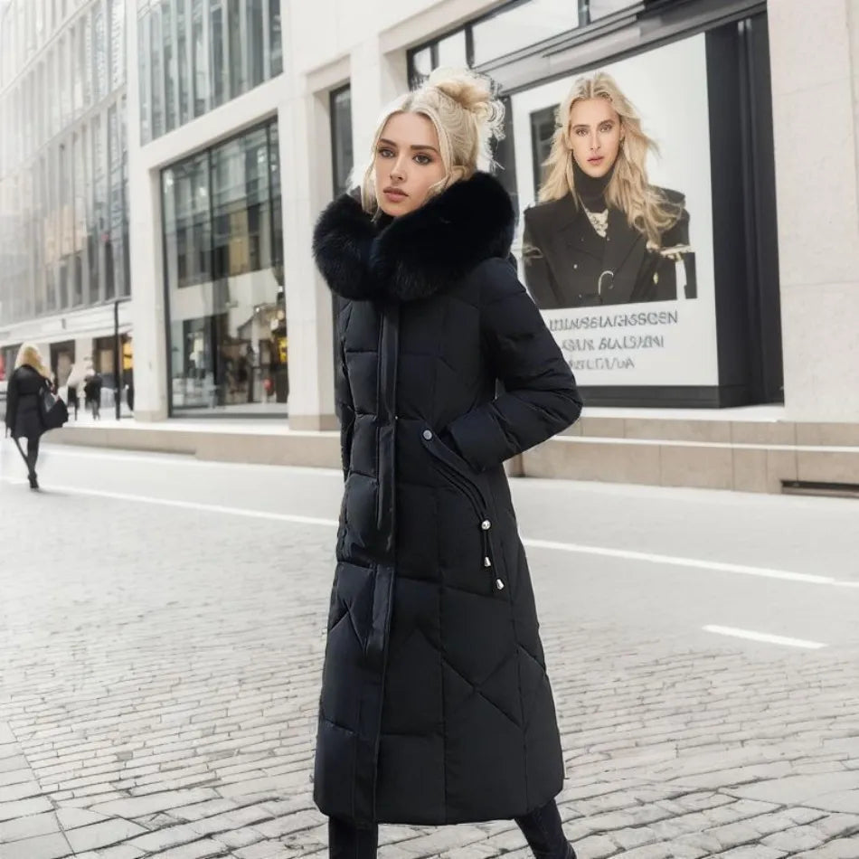 Charlotte | Luxe Quilted Puffer Long Coat