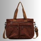 Women's Corduroy Shoulder Tote Bag