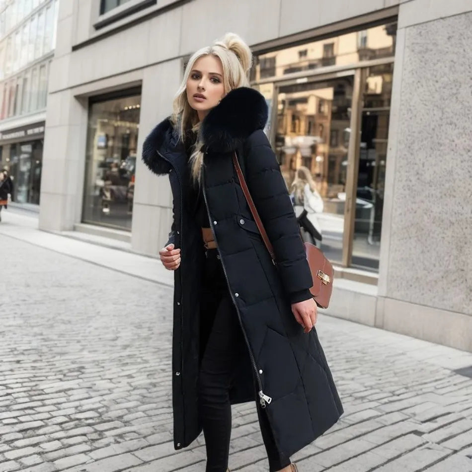 Charlotte | Luxe Quilted Puffer Long Coat