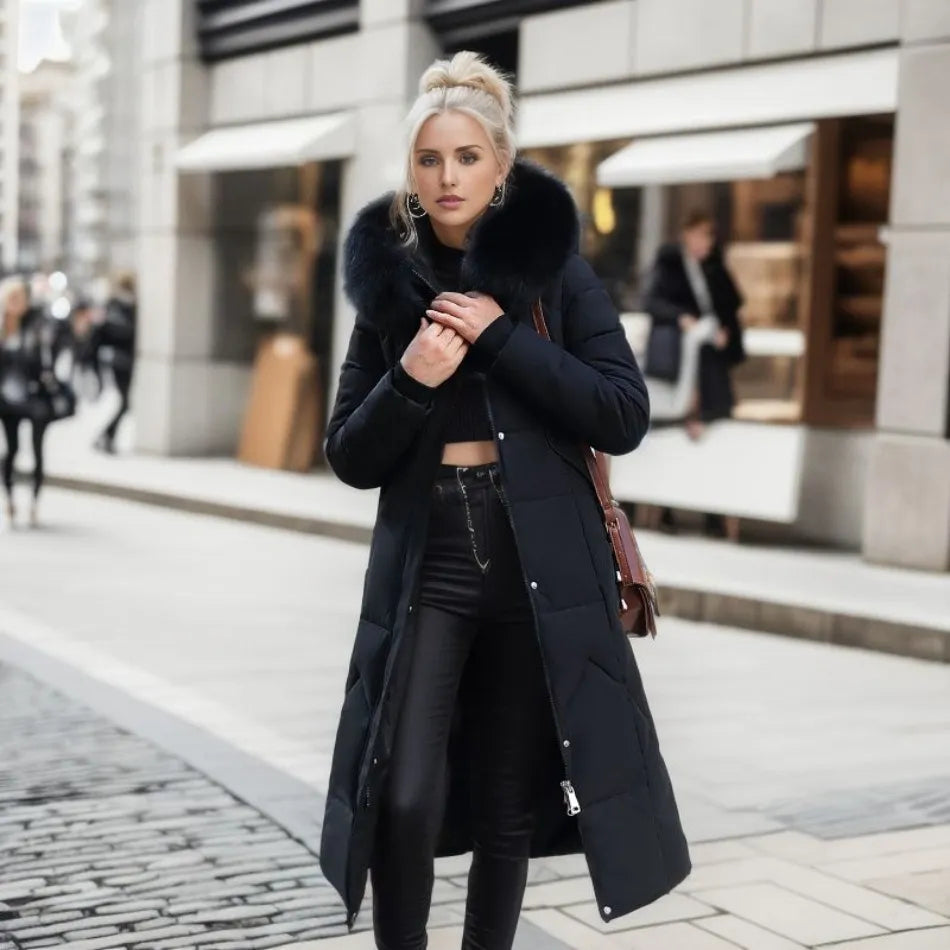 Charlotte | Luxe Quilted Puffer Long Coat
