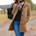 Sophia | Classic Button Front Winter Coat
