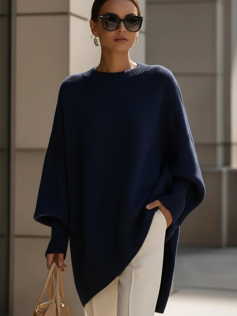 Women's Oversized Asymmetrical Merino Jumper