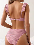 Women's Twist Front Bikini Set – Push-Up