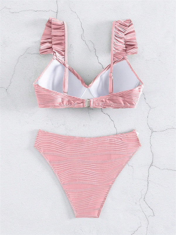 Women's Twist Front Bikini Set – Push-Up