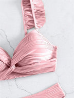 Women's Twist Front Bikini Set – Push-Up