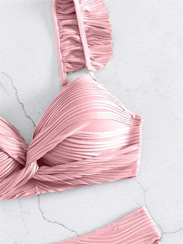 Women's Twist Front Bikini Set – Push-Up