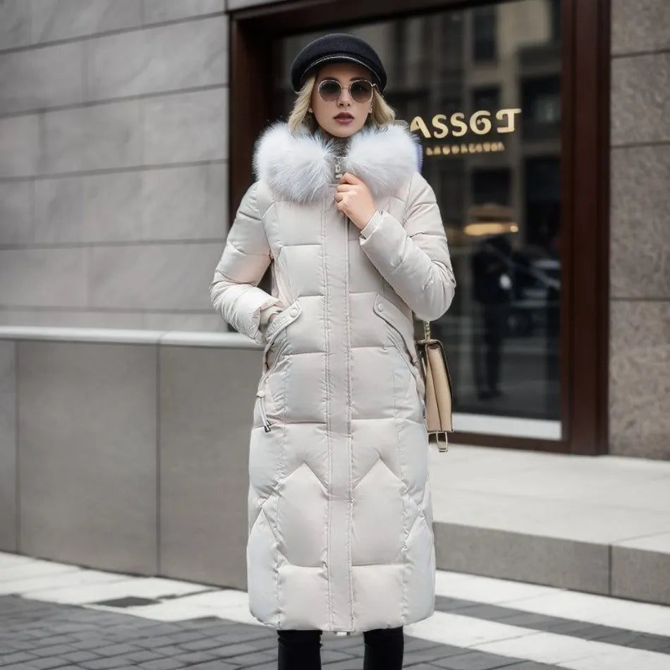 Charlotte | Luxe Quilted Puffer Long Coat