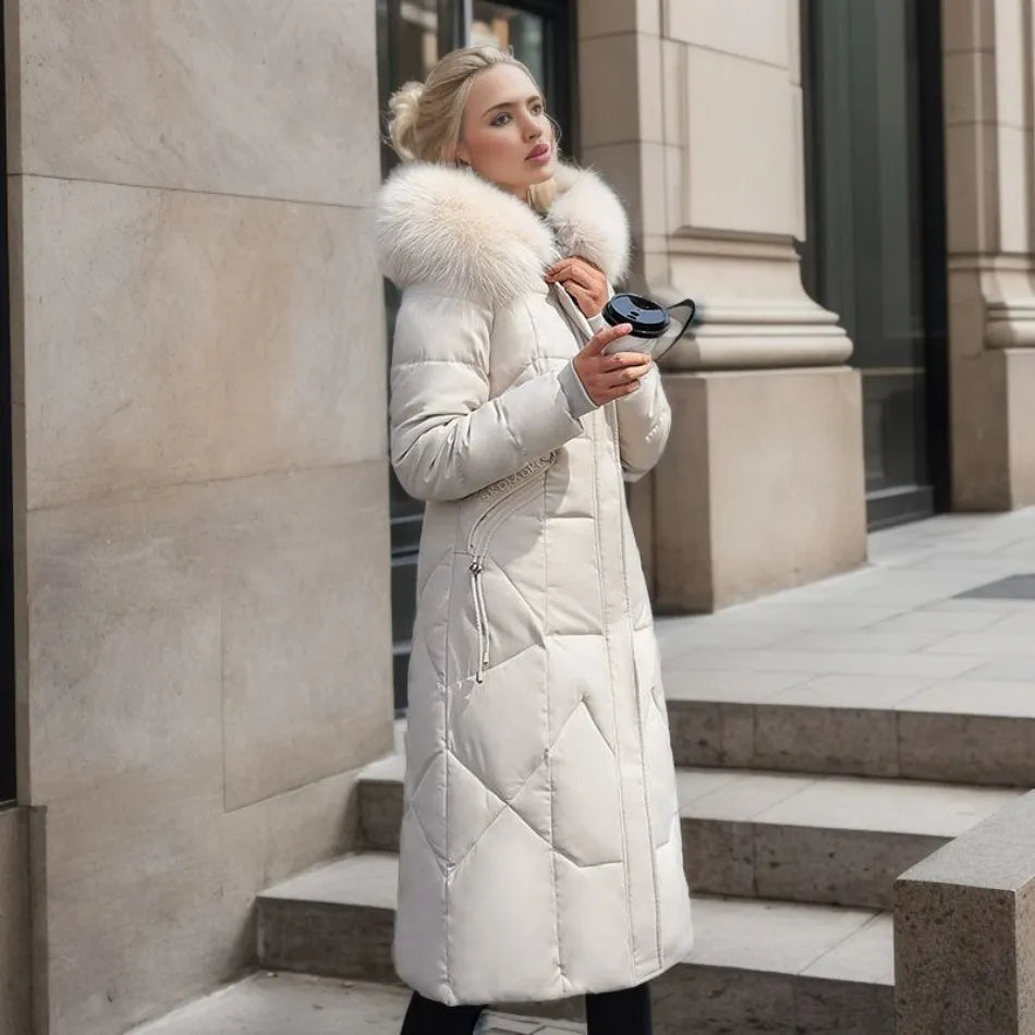 Charlotte | Luxe Quilted Puffer Long Coat