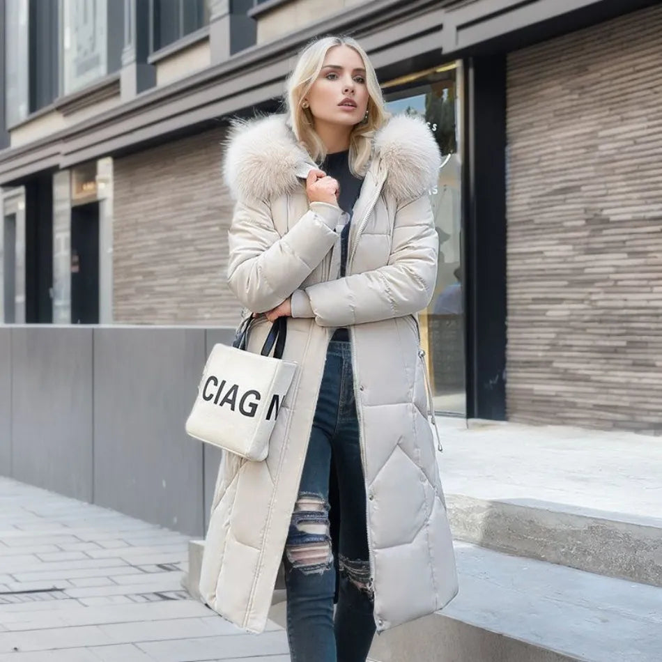 Charlotte | Luxe Quilted Puffer Long Coat