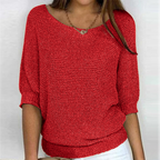 Poppy | Chunky Knit Boat Neck Jumper