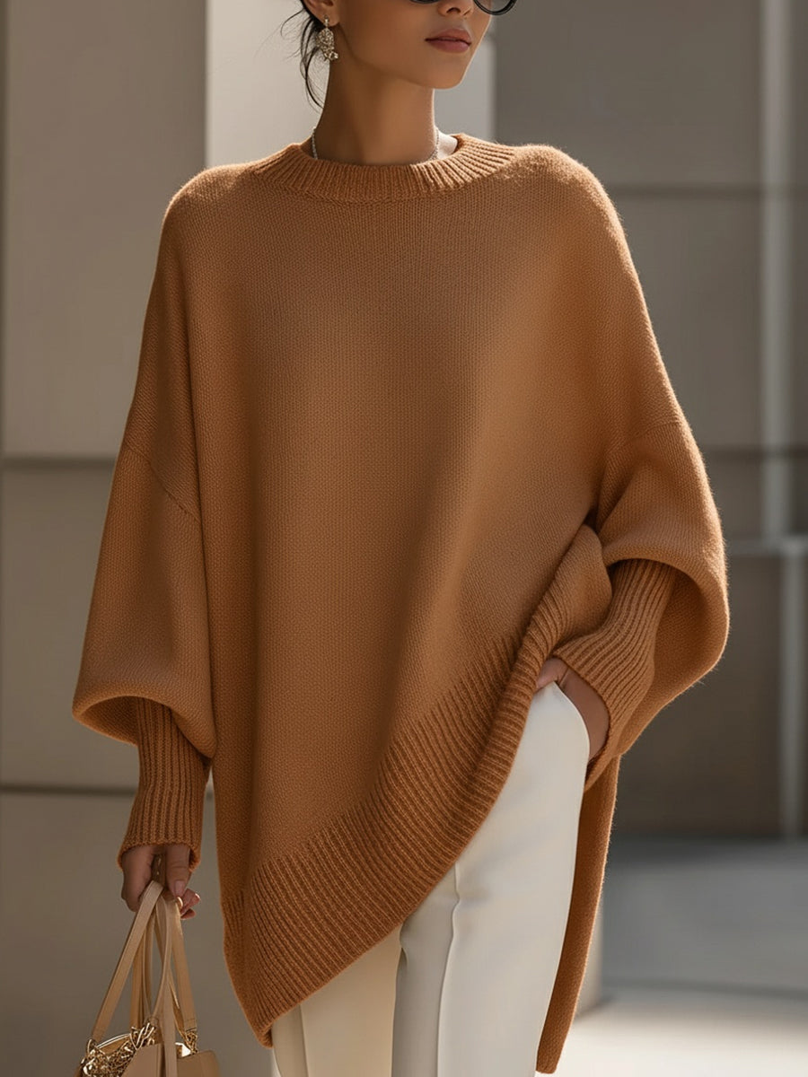 Women's Oversized Asymmetrical Merino Jumper