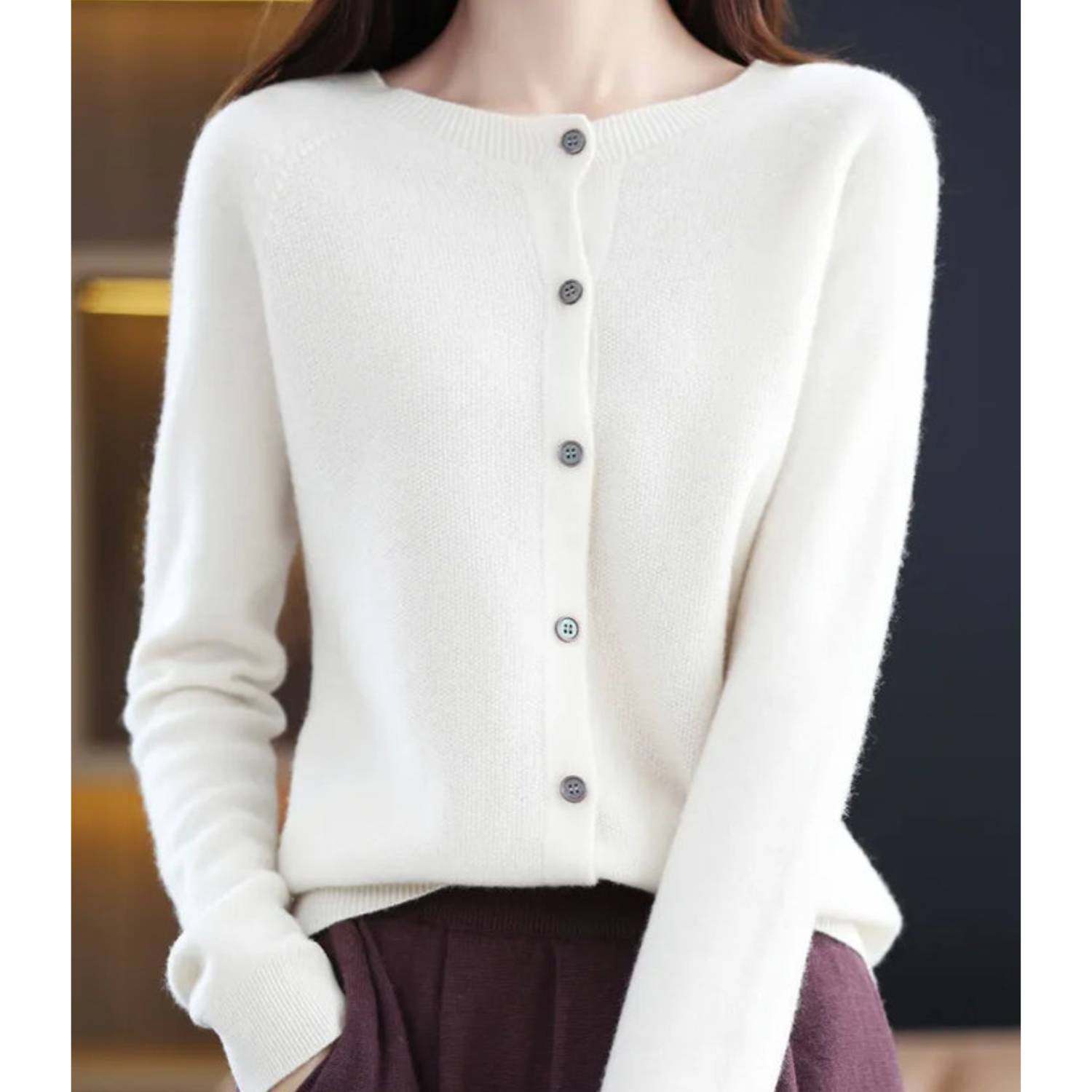 Ella | Soft Knitted Button Front Cardigan