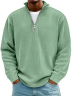 Men's Relaxed Fit Half Zip Jumper