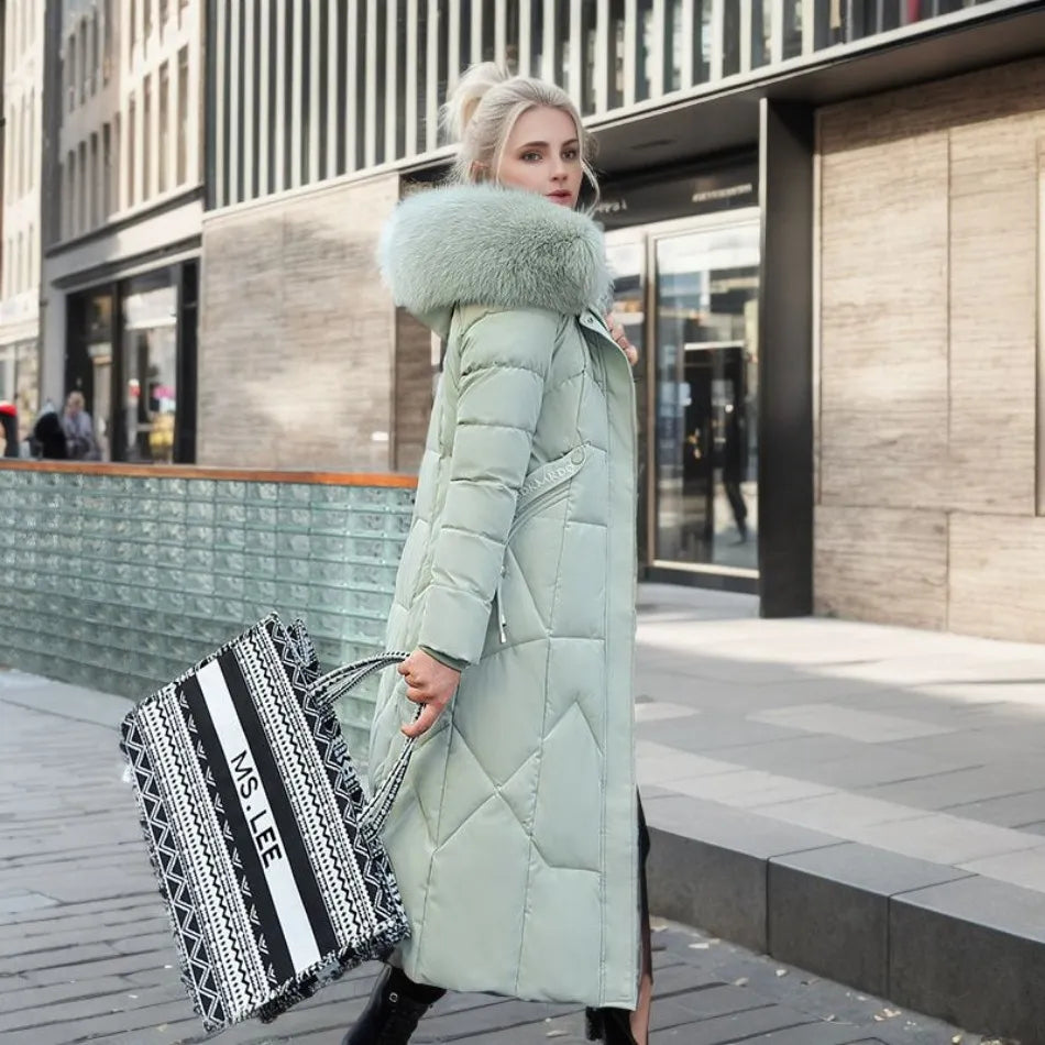 Charlotte | Luxe Quilted Puffer Long Coat