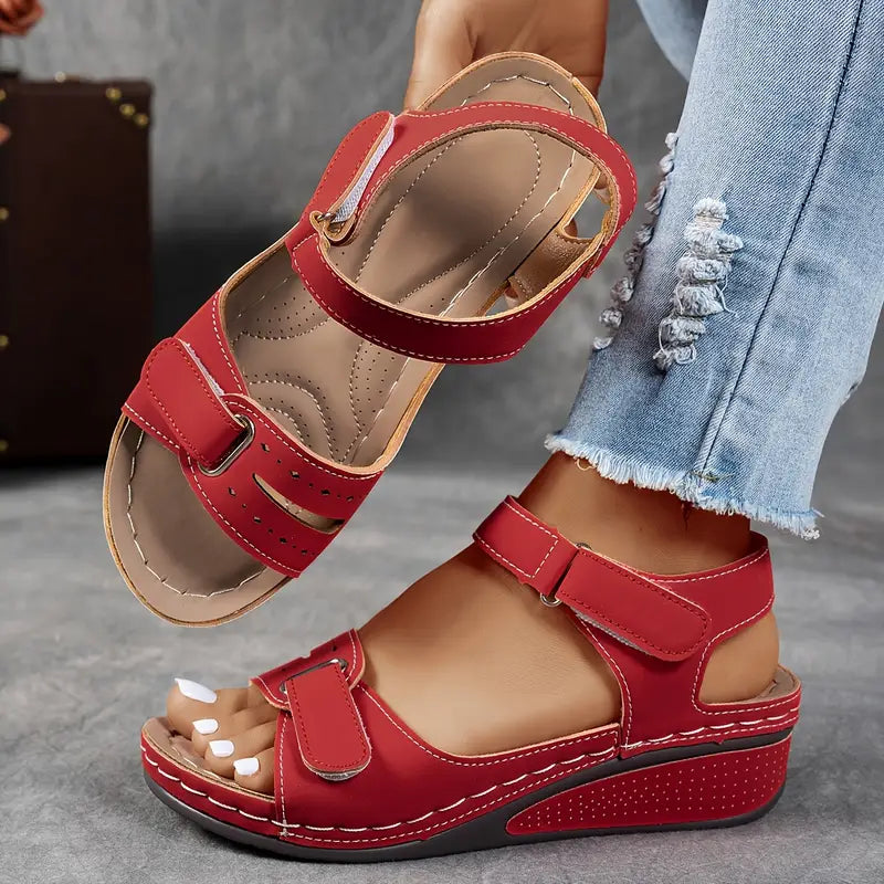 Women's Leather Orthopedic Sandals – Arch Support
