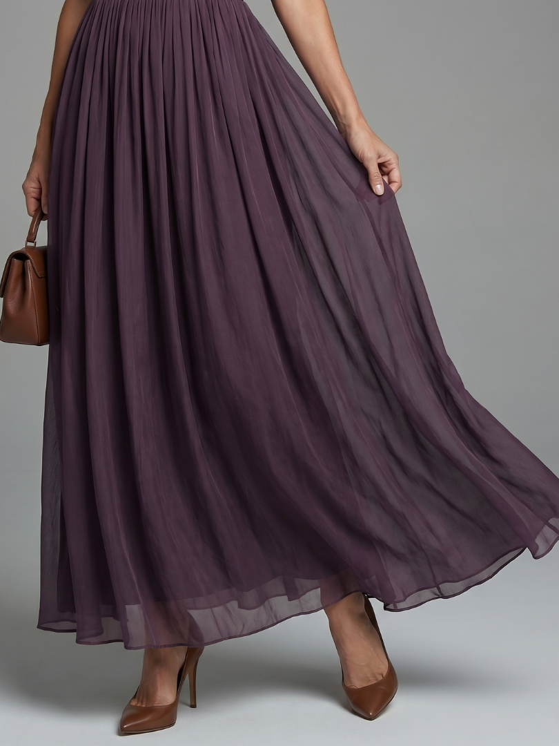 Elia | Graceful Lace Keyhole Maxi Dress