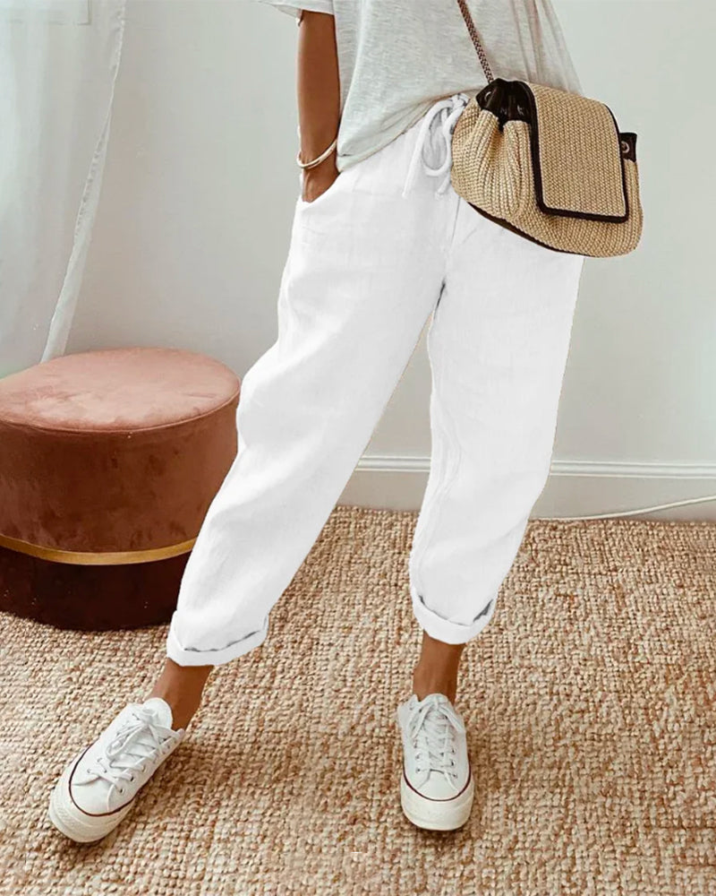 Helga | Breezy Relaxed Linen Trousers
