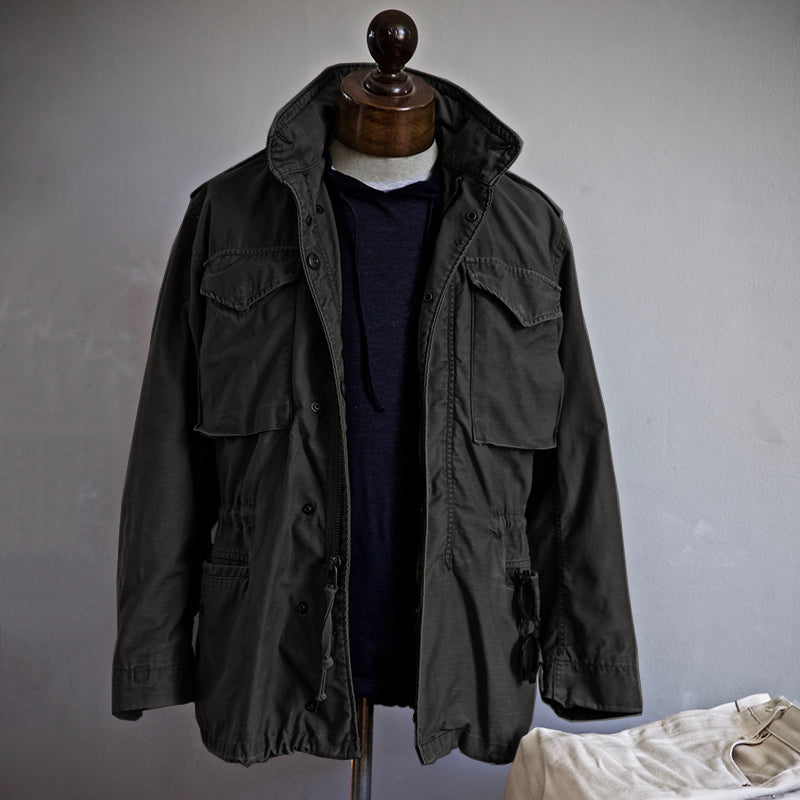 Men's Military Field Jacket – Multiple Pockets
