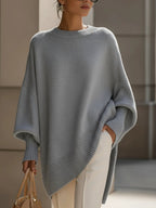 Women's Oversized Asymmetrical Merino Jumper