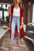 Women's Velvet Kimono Coat – Mandarin Collar