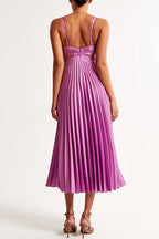 V-Neck Waist Cut-Out Maxi Dress