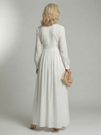 Soft Flow Button-Front Maxi Dress