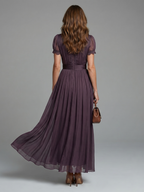 Elia | Graceful Lace Keyhole Maxi Dress
