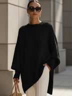 Women's Oversized Asymmetrical Merino Jumper
