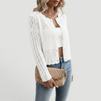 Women's Lightweight Open Knit Cardigan