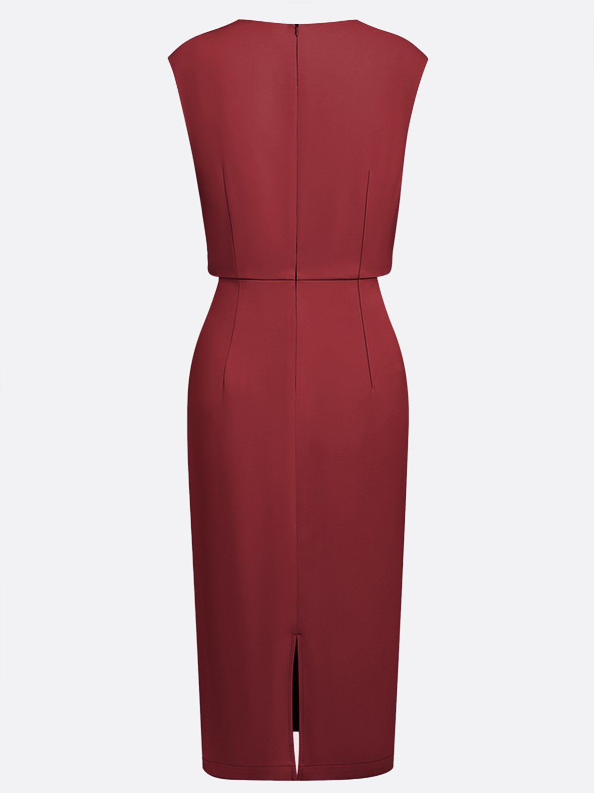 Valentina | Midi dress with side draping for sophisticated charm