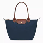Women's Foldable Nylon Tote Bag – Zip & Snap Closure
