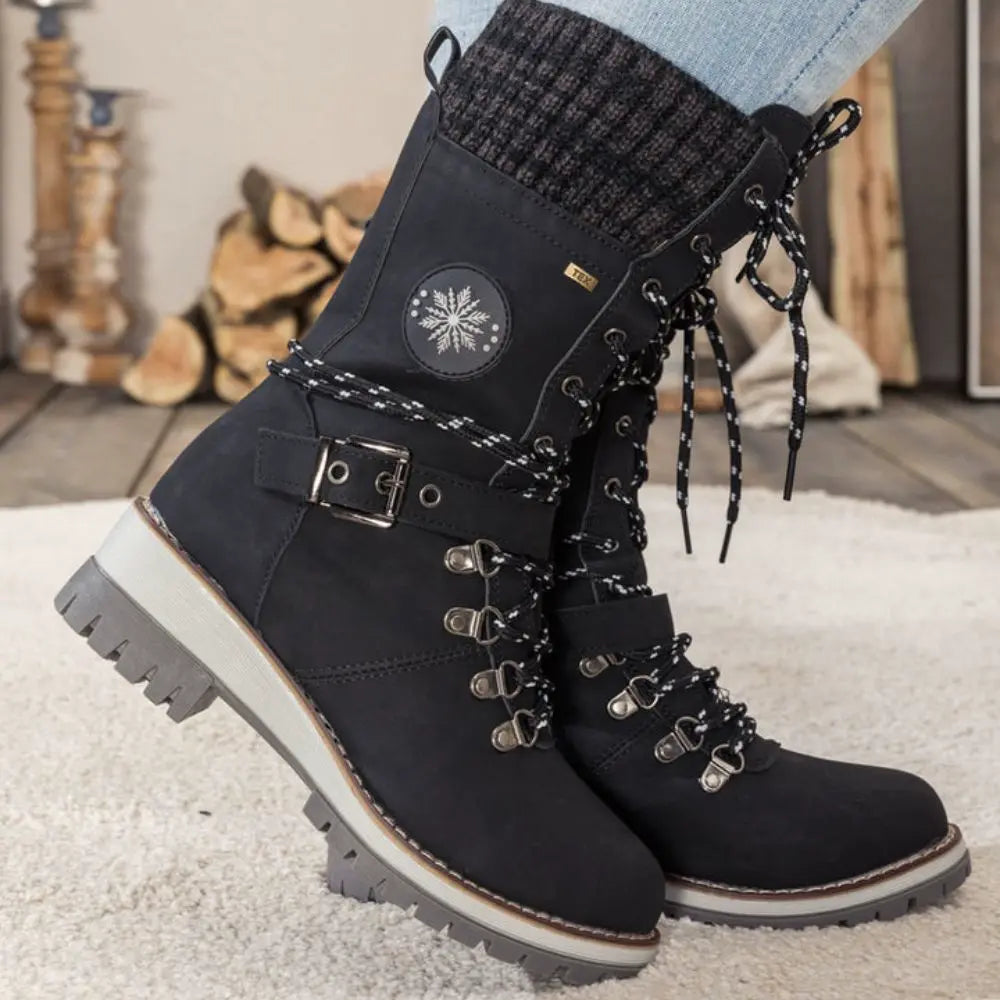 Isla | Lace-Up Thermal Snow Boots
