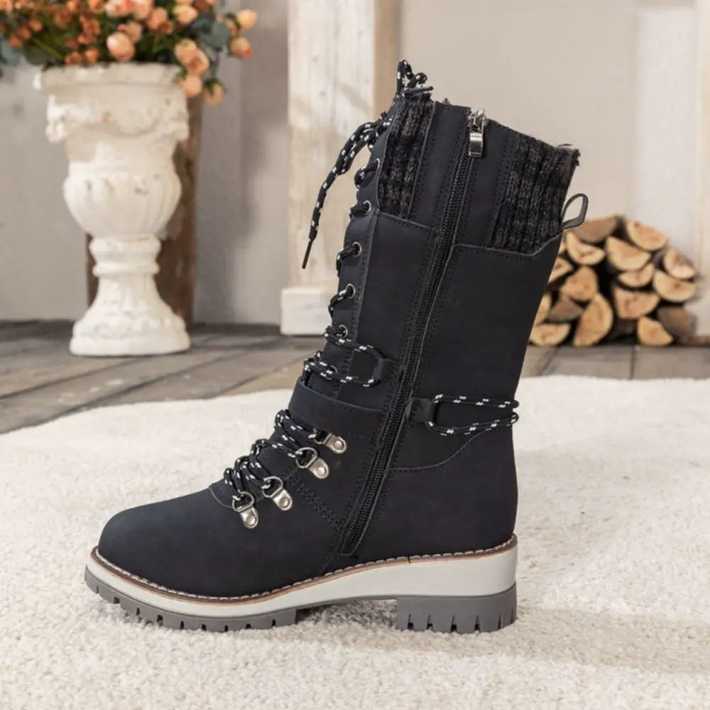 Isla | Lace-Up Thermal Snow Boots