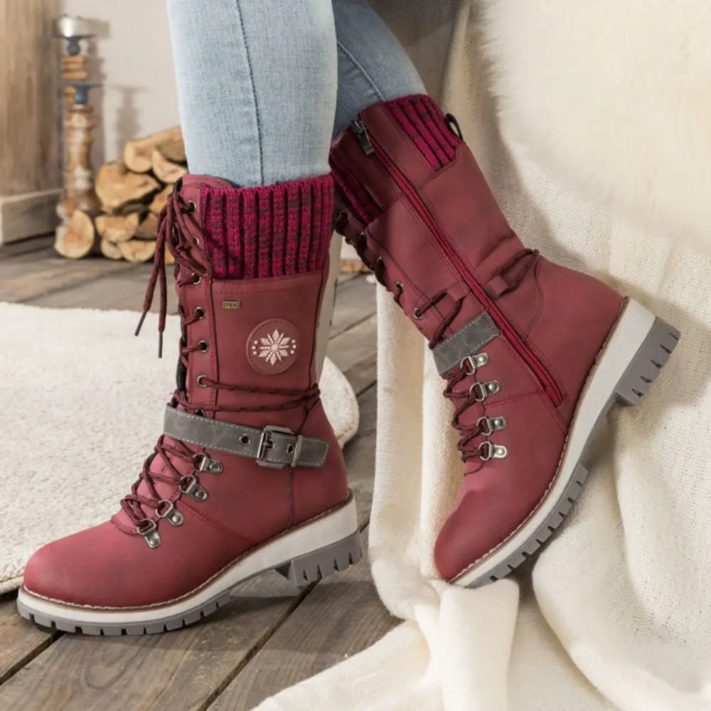 Isla | Lace-Up Thermal Snow Boots